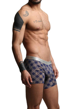2-Pack Mosmann Orange Plaid & Black Boxer Briefs thumbnail 2