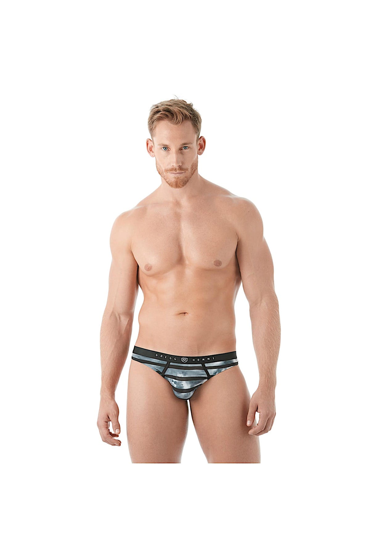 Gregg Homme Stripe Wanted Mesh Thong