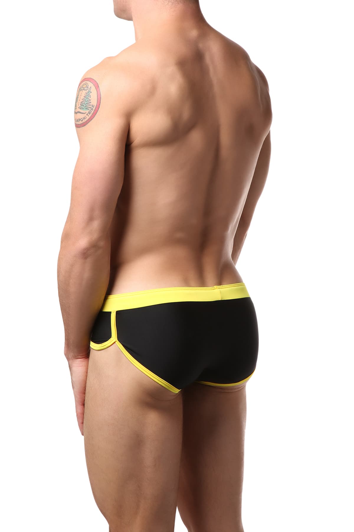 Gigo Black & Yellow Hot Swim Brief