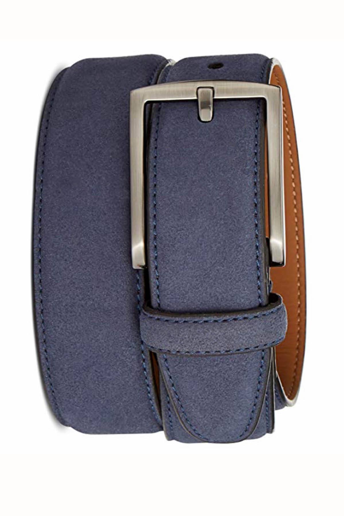 Tasso Elba Blue Feather‑Edge Belt