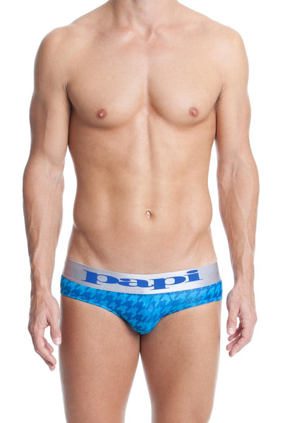 Papi Blue Rave Houndstooth Brief