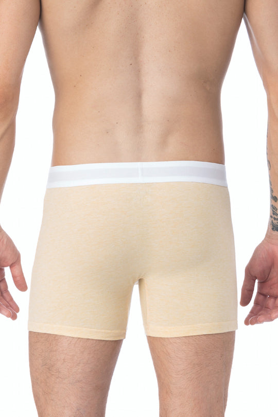 WOOD Straw Yellow Heather Boxer Brief