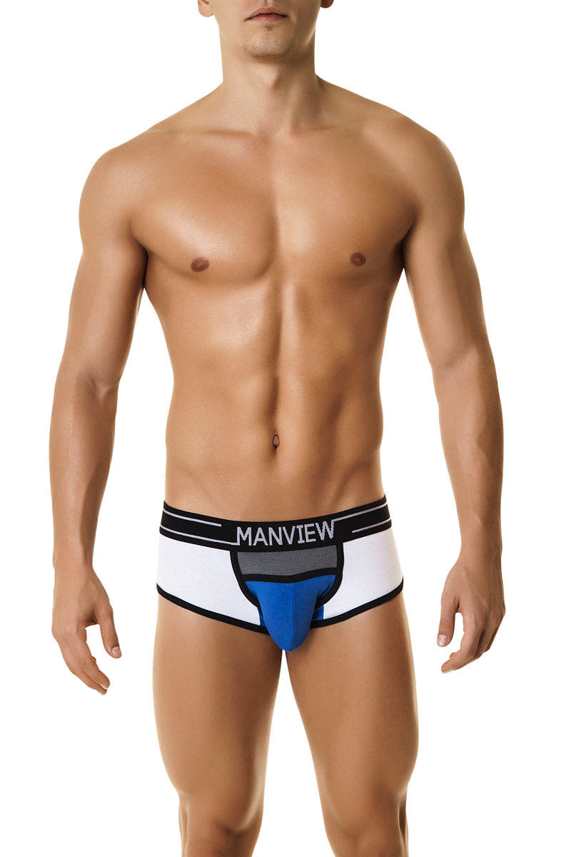 Manview Blue & White Campus Class Brief
