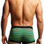 2-Pack Papi Black & Green Stripes Stretch Brazilian Trunks