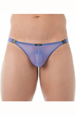 Gregg Homme Purple Mesh Suspender C-Ring Thong thumbnail 1