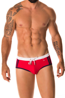 Jor Red & Blue Sport Swimwear Brief thumbnail 1