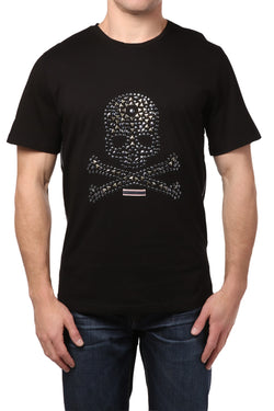 Smash Black Skull Studded Tee thumbnail 1
