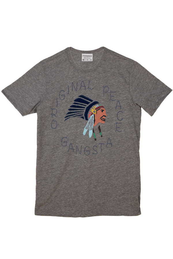 Rxmance Grey Original Gangsta Crew Tee