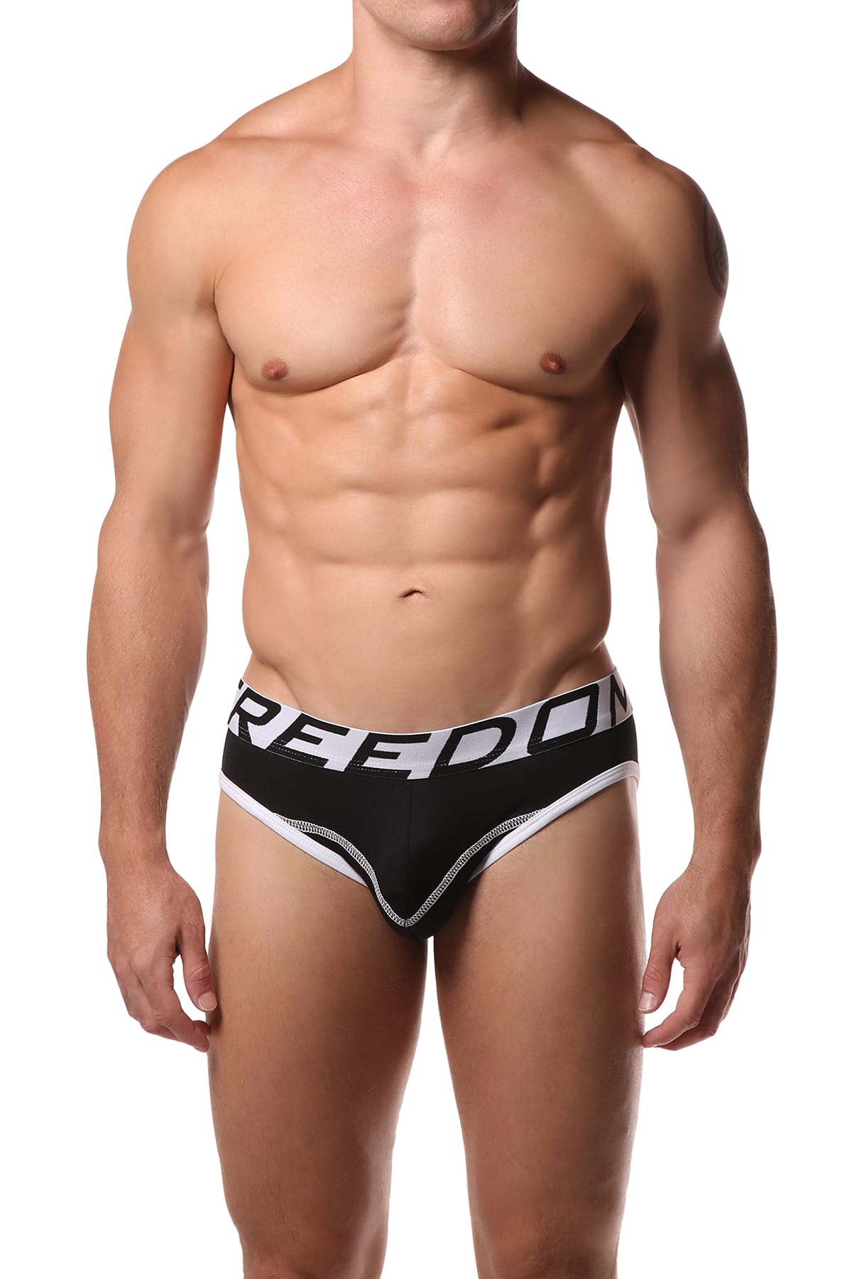 Freedom Reigns Black & White Contrast Brief