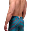 Xtremen Turquoise Large Stripes Boxer Brief