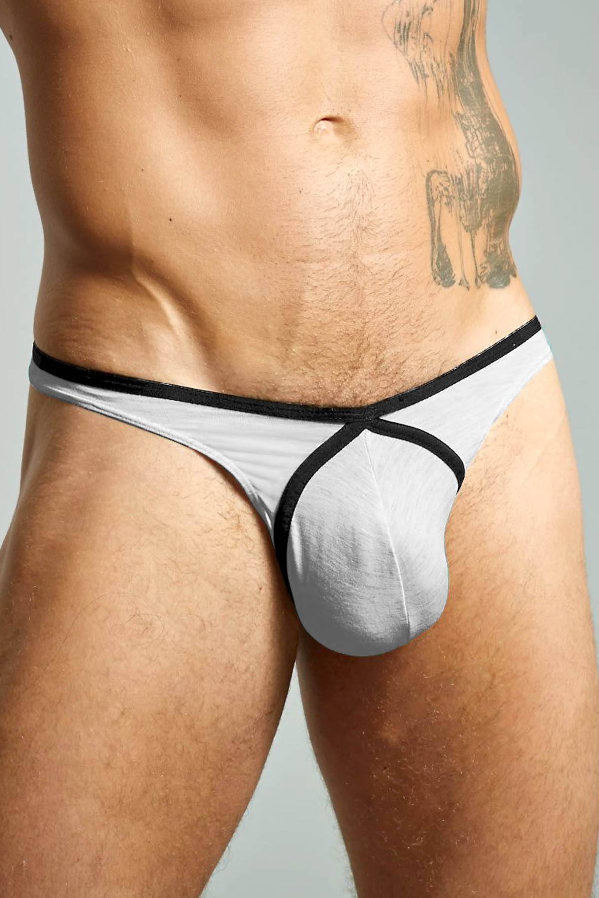 Extreme Collection Heather-Grey Linea Thong