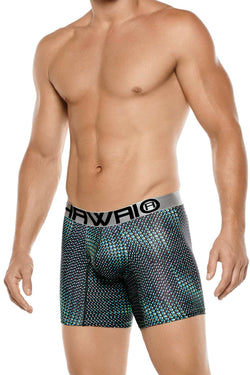 Hawai Green Triangle Squares Boxer thumbnail 1