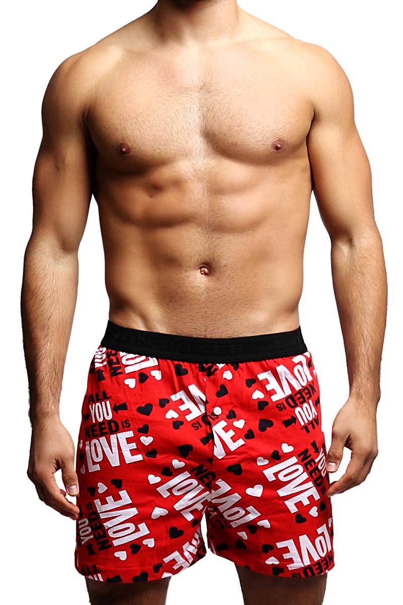 Fun Boxers Red All You Need Is Love Boxer Short