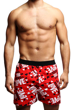 Fun Boxers Red All You Need Is Love Boxer Short thumbnail 1
