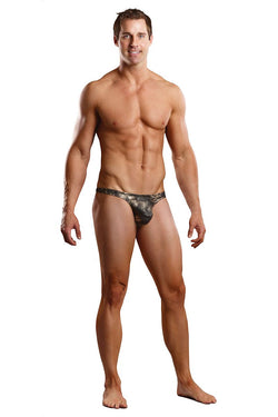 Male Power Gold/Black Enchanted Forest Bong Thong thumbnail 2
