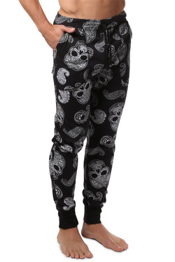 The Bottom Line Paisley Skull Joggers thumbnail 2