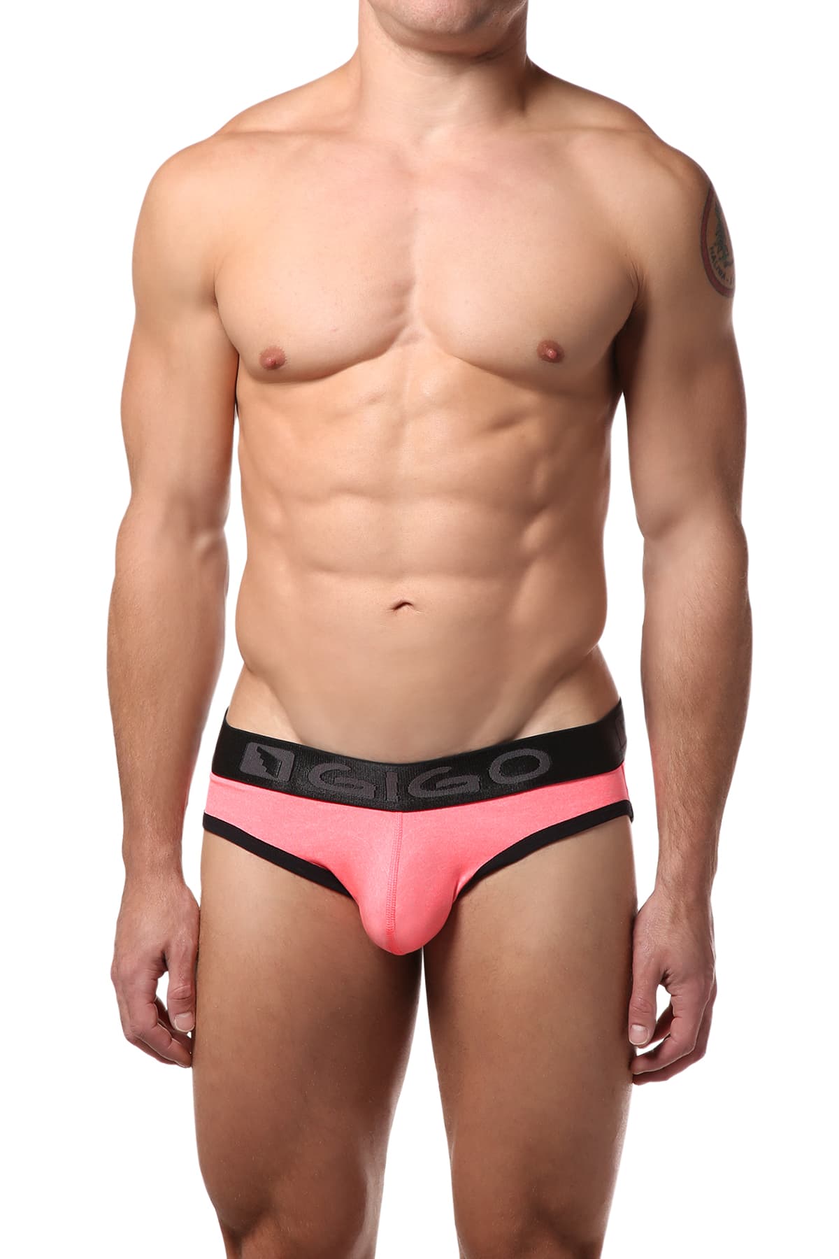 Gigo Pattern Pink Jock-Brief