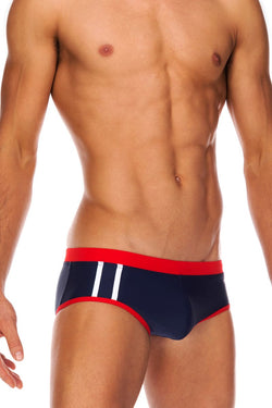 Tribe Navy & Red Indian Swim Boy Brief thumbnail 2