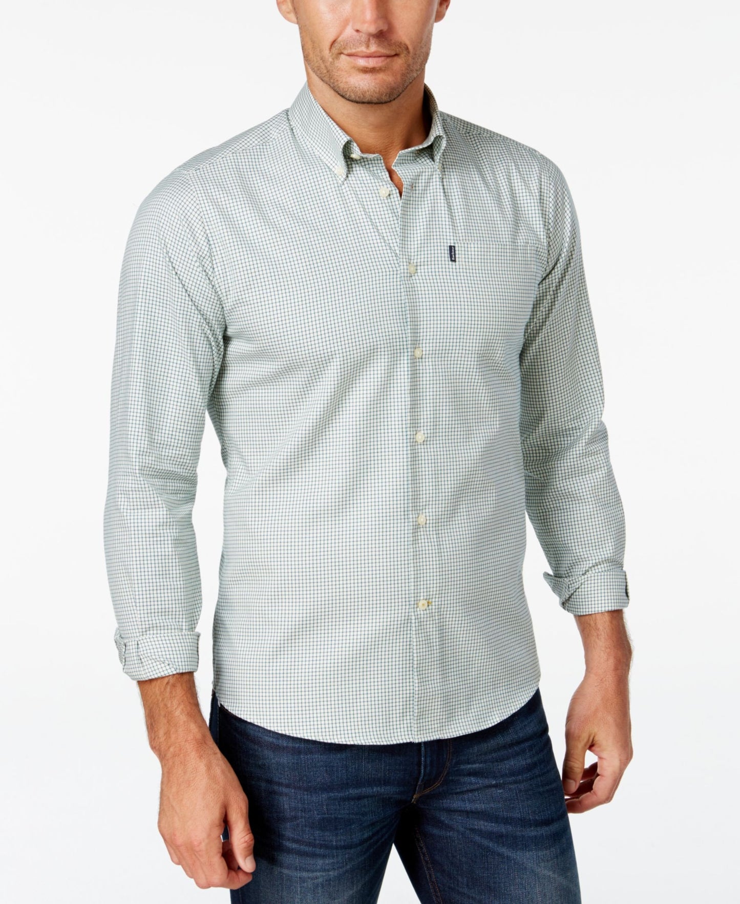 Barbour Men's Andrew Gingham Slim Fit Long-Sleeve Shirt