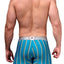 XTREMEN Turquoise Classic Stripes Boxer Brief