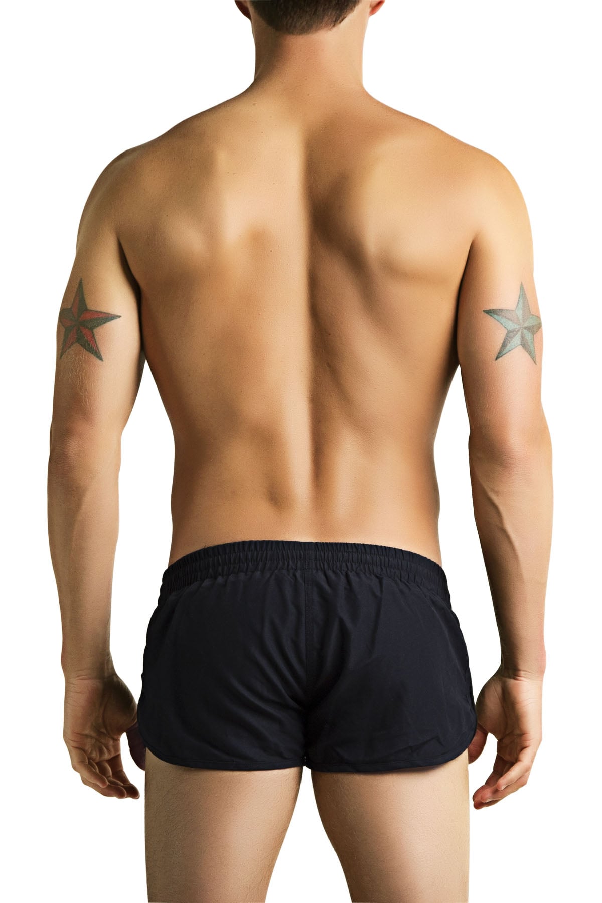PoolBoy Black Running Shorts
