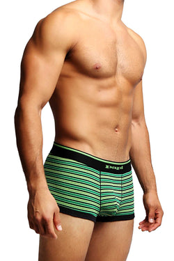 2-Pack Papi Black & Green Stripes Stretch Brazilian Trunks thumbnail 3