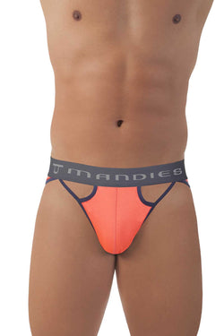 Mandies Neon-Orange/Navy Casino Brief thumbnail 1