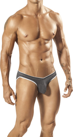 PPÜ Gray/White-Contrast Bikini Brief thumbnail 1
