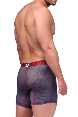 Xtremen Grey Microfiber Mesh Boxer Brief thumbnail 2