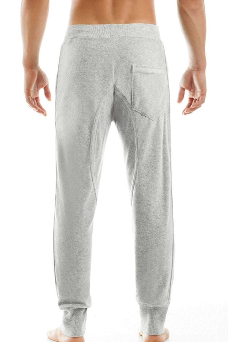 Modus Vivendi Grey Velvet Track Pant