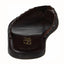 GBX Dark-Brown Leather Vamp Thong Sandal