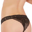 Seven 'Til Midnight Black Rose Lace Open Crotch Panty
