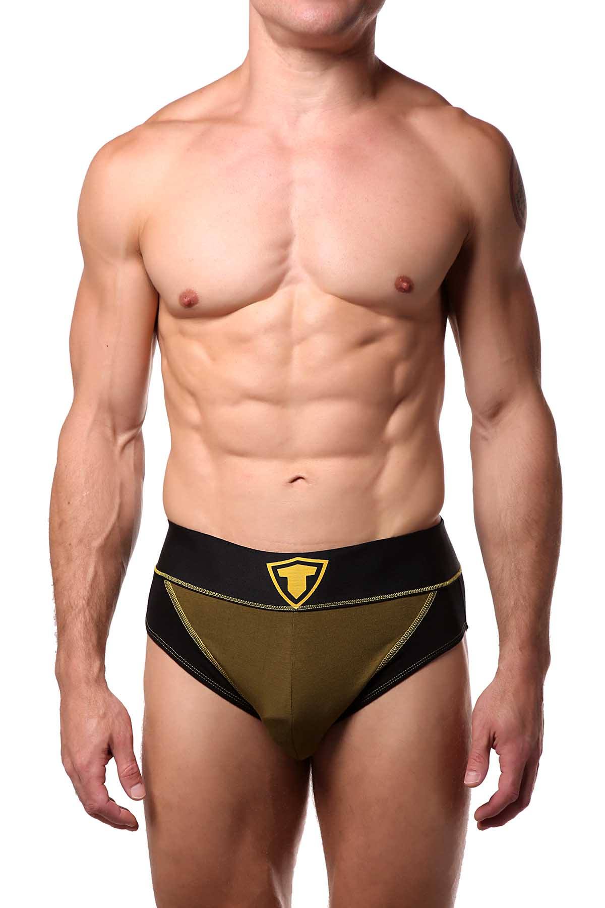 Thierry Army-Green Peepin High-Brief