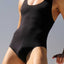 Rufskin Black Ojai Cut-Out Spandex Bodysuit