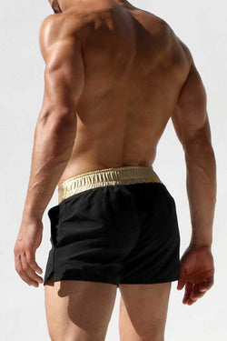 Rufskin Black & Gold Delon Microfiber Swim Shorts thumbnail 4