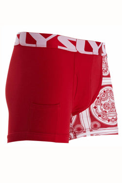Sly Red Sugar Skull Boxer Brief thumbnail 1