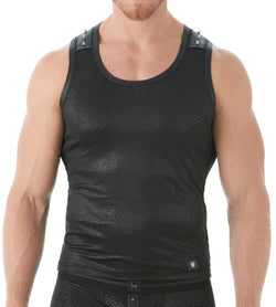 Gregg Homme Black Diablo Studded Tank Top thumbnail 1