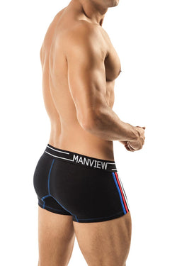 Manview Black Stretch Cotton Champ Boxer thumbnail 3