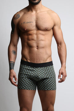 Mosmann Green & Blue Polka Dots Long Boxer thumbnail 1