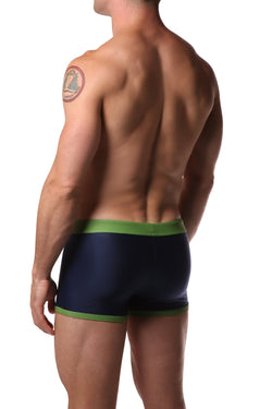 Kine Navy & Green Swim Trunks thumbnail 3