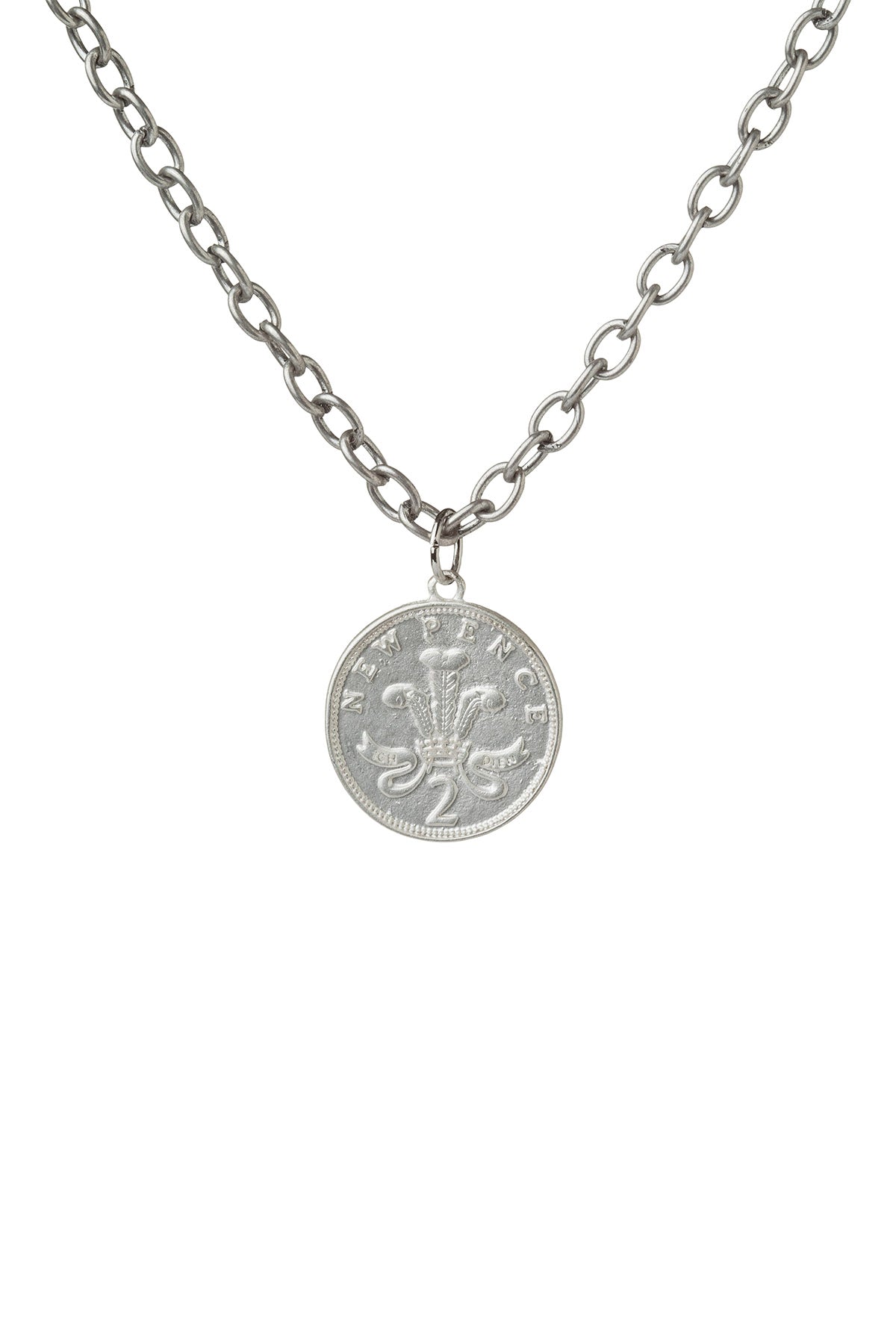 Rave Lucky Pence Silver Necklace