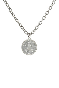 Rave Lucky Pence Silver Necklace thumbnail 2
