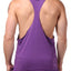 Y.M.L.A. Purple Raw Edge String Tank