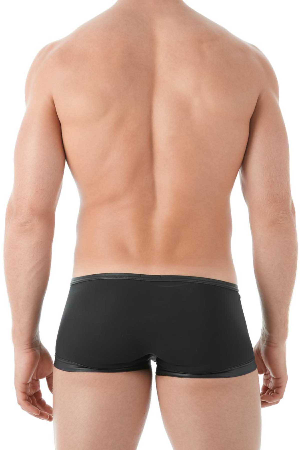 Gregg Homme Black Break-In Zipper Mesh Boxer Trunk