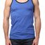 Y.M.L.A Blue Contrast Heather Tank