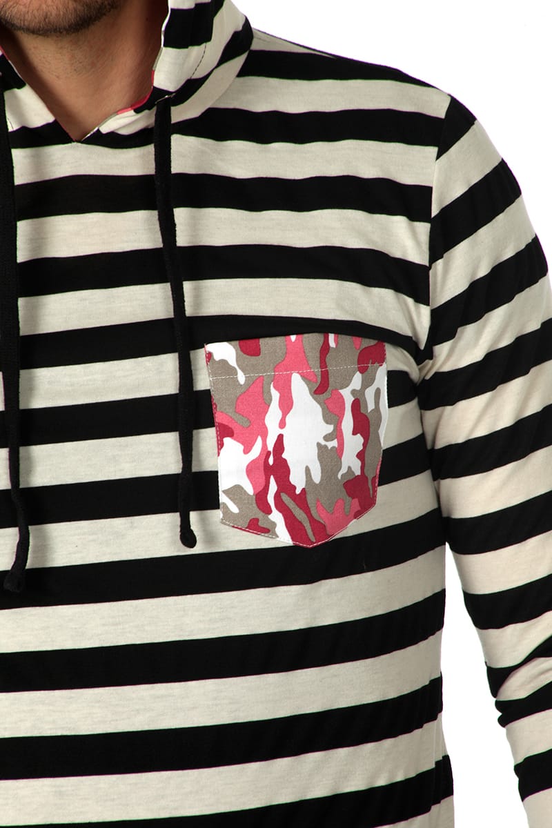 00 Nothing Blue & White Americano Hoodie