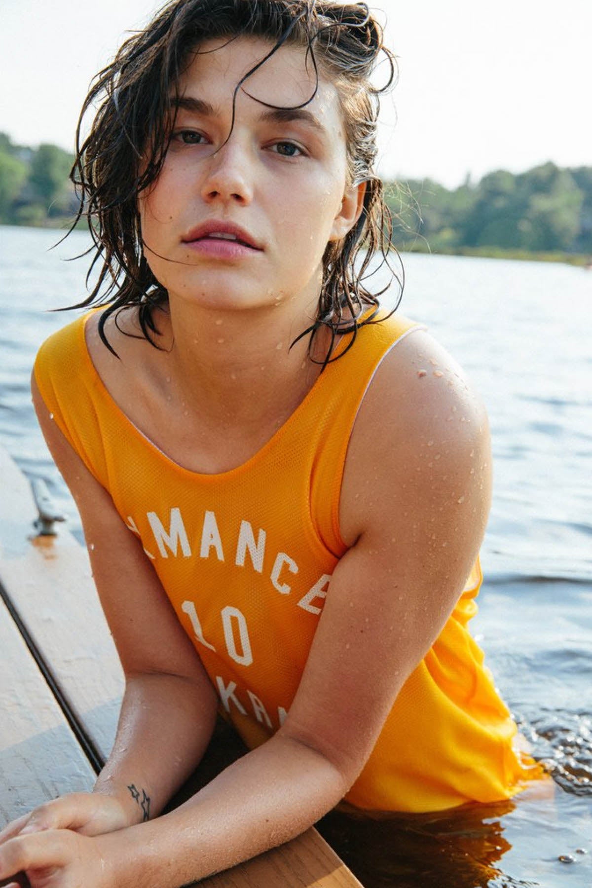 Rxmance Unisex Yellow Muskrats Basket Ball Mesh Tank