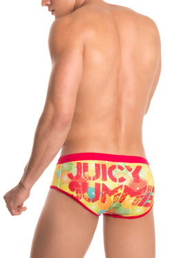 Jor Printed Orange Swim Brief thumbnail 2