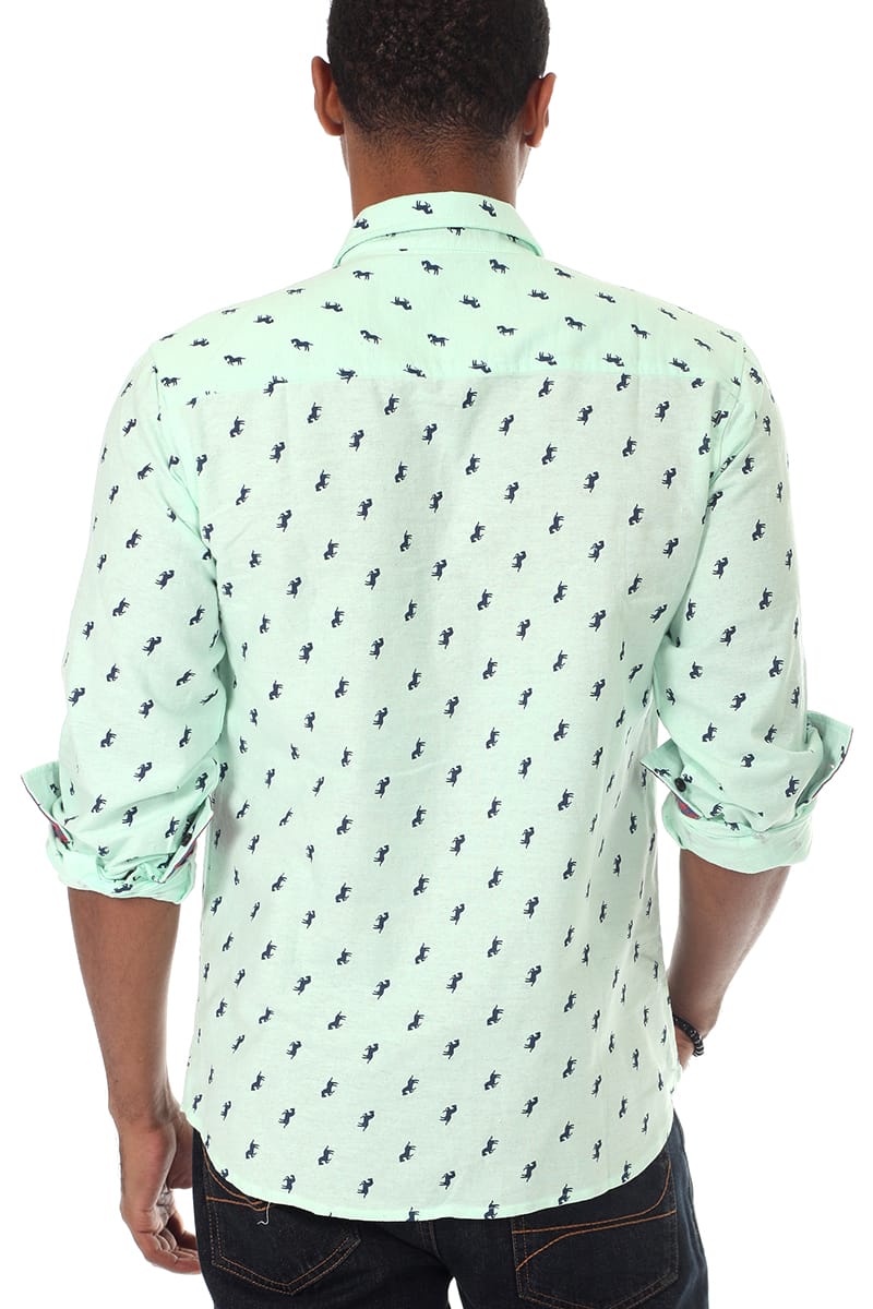 Something Strong Mint Green Something Outback Button-Up