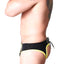 Cell Block 13 Black & Yellow Deviant Lace-Up Jock Brief